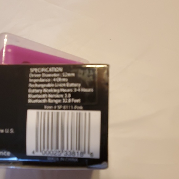 CUBE BLUETOOTH SPEAKER- PINK- NWOT - Picture 4 of 4